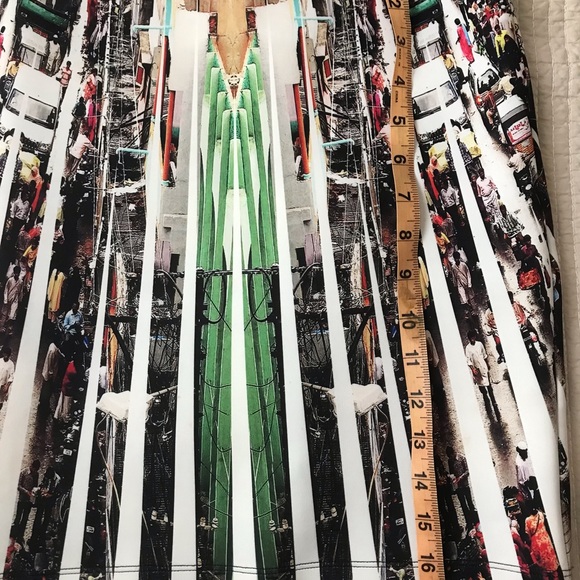 Clover Canyon Urban Cityscape Print Bodycon Mini Skirt - Picture 8 of 11